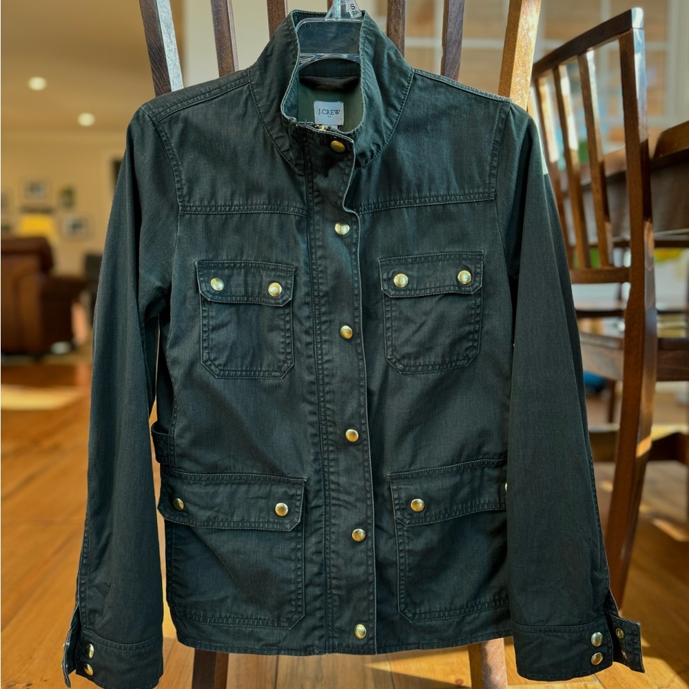 J Crew Factory Twill Field Coat Size Small